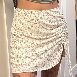 Windsor Cream Floral Asymmetrical Skirt